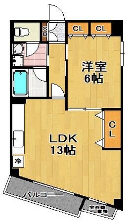 フラット花の物件間取画像